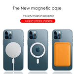 Ultra Clear Magnetic Circle Magsafing Case For iPhone 14 13 12 11 Pro Max Mini XS XR 7 8 Plus SE iPhone Magnetic Macsafe Cases