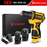 VVOSAI 16V MAX Brushless Cordless Drill 32N.m Electric Screwdriver 25+1 Torque Settings 2-Speeds MT-Series Power Tools