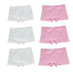 6pc/Lot Children Kids Girls Soft Underwear Elastic Boxer Shorts Panties Solid Underpants 8-14Years