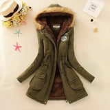 2023 New Autumn Winter Women Cotton Jacket Padded Casual Slim Coat Emboridery Hooded Parkas Wadded Warm Overcoat