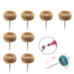 50pcs Mini Drill Abrasive Brush 2.35mm Shank Nylon Buffing Polishing Wheel Dremel Rotary Hand Tool Accessories Set rust remover