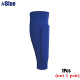 1Pcs Football Shin Guards Leg Sleeves Honeycomb Nylon Support Sock Shin Protector Soccer Gear Soccer Shields Sports Legging