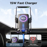 Joyroom 15W Car Phone Holder Wireless Charger Car Charger Stable Rotatable Air Vent Dashboard Phone Holder Car Charger Support