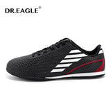 DR.EAGLE Men Football Shoes Lightweight Anti-Slip Soccer Shoes Superfly Outdoor Breathable Training Soccer Cleats Sports Shoes