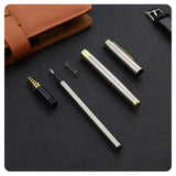 High quality ballpoint pen business signing pen stainless steel material replaceable refill office school supplies stationery