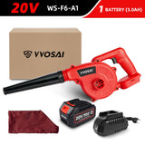 VVOSAI 20V Garden Cordless Blower Vacuum Clean Air Blower for Dust Blowing Dust Computer Collector Hand Operat Power Tool