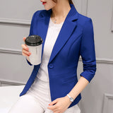 Elegant Business Lady Jacket New Women Full Sleeve Work Blazer Female Casual Coat Six Color Available