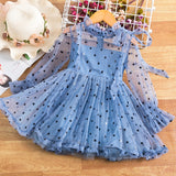 Cute Girls Dress New Summer Girl Dresses Fancy Flower Princess Dress Toddler Tutu Baby Kid Birthday Tulle Cloth Casual Wear 3 8Y