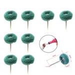 50pcs Mini Drill Abrasive Brush 2.35mm Shank Nylon Buffing Polishing Wheel Dremel Rotary Hand Tool Accessories Set rust remover