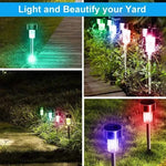 30Pack Solar Outdoor Lights Garden Lamp Solar Powered Waterproof Landscape Path Outdoor for Yard Backyard Lawn Patio Decorative