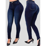 Sexy Women Casual Jeans Skinny Lift Butt Leggings Bodycon High Waist Denim Pants Push Up Hip Pencil Lift Jeans Women High Street