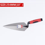 5/6/10/11/12 inch Construction Tools Putty Knife Brick Trowel Laying Carbon Steel Blade Pointing Plaster Tool Carbon Steel 2023