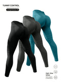 Women's 3-Piece Sports Pants With Sexy Hip Lift Yoga Pants Exercise High-Waisted Running Yoga  Pants