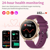 LIGE Luxury Smart Watches For Women Bluetooth Call Connected Phone Women Watch Health Monitor Sports Smartwatch 2023 Women Gift