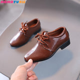 New Spring Autumn Casual Flat Shoes  Kids Pu Leather Shoes Boy Baby Soft Bottom Toddler Sneakers Children Non-slip