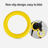Dog Toys Pet Flying Disk Training Ring Puller Anti-Bite Floating Interactive Supplies Dog Toys Aggressive Chewing