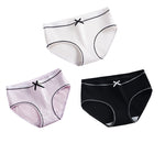 3pc/lot Girls Cotton Underwear Cute Knot Soft Breathable Briefs Young Girl Panties Solid Girl Briefs Children Clothes