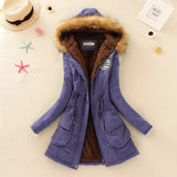 2023 New Autumn Winter Women Cotton Jacket Padded Casual Slim Coat Emboridery Hooded Parkas Wadded Warm Overcoat