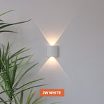 LED Wall Light Outdoor Waterproof IP65 Porch Garden Wall Lamp &amp; Indoor Bedroom Bedside Decoration Lighting Lamp Aluminum