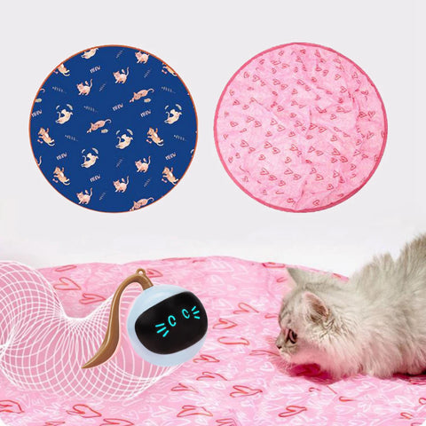 Interactive Cat Toy Colorful LED Self Rotating Smart Pet Ball Toys Kitten Automatic Ball Toys for for Indoor Cats Chase Game