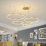 Modern Led Ceiling Chandelier Circular Ring Chandelier Living Bedroom Dining Room Lighting Home Indoor Lighting Decor Chandelier