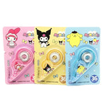 12pcs Sanrio Correction Tape Kawaii Kuromi My melody Pompom Purin White Out Corrector Stationery School Supplies Wholesale