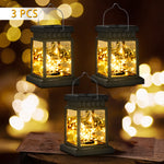 Solar Lantern Light LED Waterproof Portable Garden Decor Hanging Light Outdoor Yard Festival Decor Atmosphere Lamp Power Solar