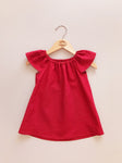 Summer Toddler Baby Girls Dress 100% Cotton Soft Baby Simple Dress Solid A-line Toddler Smock Dress