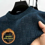 Spring Autumn 100% Pure Merino Wool Pullover Sweater Men O-neck Long-sleeve Cashmere Knitwear Female Clothing Grace