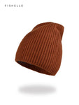 Basic style earth color solid color wool hat women's autumn winter warm simple cap men's knitted beanie Christmas Gifts