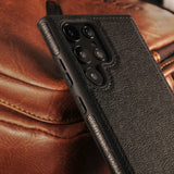Hot Fashion PU Leather Case For Samsung Galaxy S23 Ultra Business Phone Case For Samsung S22 Skin-Feel Shockproof Silicone Cover