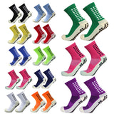 New Football Socks Men and Women Sports Socks Non-slip Silicone Bottom Soccer Basketball Grip Socks