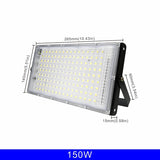 1/2/3PCS 110V 220V Led Flood Light 50W 100W 150W 200W Outdoor Floodlight IP65 Waterproof Wall Lamp Reflector Led Street Light