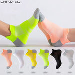 2 Pairs Fitness Ankle Sport Socks Man Woman Mesh Breathable Quick-Drying Bike Running Outdoor Cycling Travel No Show Socks