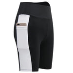 2022 Sports Pants Tight Running Shorts Yoga Cycling Pants Women's Sports Five Pants High Waist High Stretch Shorts Pocket Phone