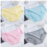 4PCS Girl Underwear Teenage Underpants Young Girl Briefs Lace Cotton Girl Panties Girl Panties Kids Underwear