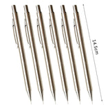 0.3 0.5 0.7 0.9 2.0mm Full Metal Mechanical Pencil Set School Art Sketch Writing Stainless Steel Automatic Pencils Kawaii Supply