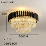 BOSSEN LED modern crystal ceiling light circular/square bedroom living room ceiling light.