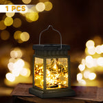 Solar Lantern Light LED Waterproof Portable Garden Decor Hanging Light Outdoor Yard Festival Decor Atmosphere Lamp Power Solar