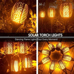 1/2/4/6/8/10Pcs Solar Flame Torch Lights Flickering Light Waterproof Garden Decoration Outdoor Lawn Path Yard Patio Floor Lamps