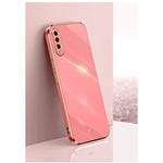 Casing for Samsung Galaxy A50 A30s A50s Solid Color Straight Edge 6D Plating Phone Case Soft Cover