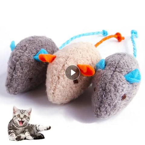 Cat Toy Plush Herbal Mouse Cute Modeling Kitten Toy Universal Peppermint Toy Pet Interactive Small Toy For Kitten Home Cat Toys