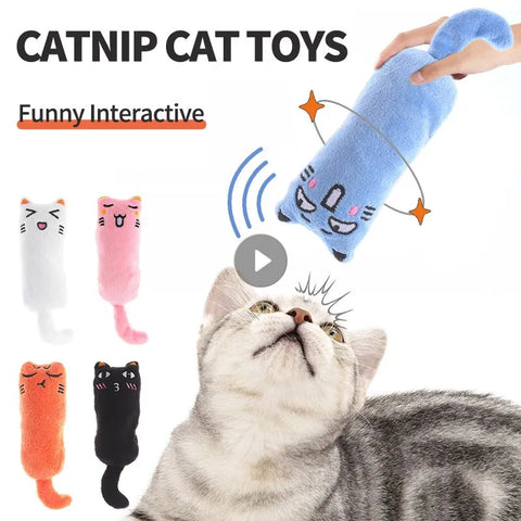 Pet Cats Cute Toys Catnip Products Kitten Teeth Grinding Plush Thumb Pillow Play Game Mini Cotton Soft Chew Bite Toy Pet Product