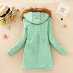 2023 New Autumn Winter Women Cotton Jacket Padded Casual Slim Coat Emboridery Hooded Parkas Wadded Warm Overcoat