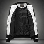 New Patchwork Motorcycle Jacket Men Stand Collar Casual Leather Jacket Fashion Slim Moto Bike PU Winter Jacket Men Plus Size 5XL