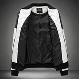 New Patchwork Motorcycle Jacket Men Stand Collar Casual Leather Jacket Fashion Slim Moto Bike PU Winter Jacket Men Plus Size 5XL