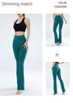 Women's leggings slim yoga pants women's high waisted wide leg pants sports bell bottoms breathable quick dry bottom