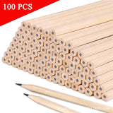 100pcs/lot Wood Pencil HB Black Hexagonal Non-toxic Painting Writing Standard Pencil Cute Stationery Office School Supplies