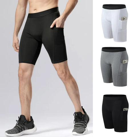Hot Men Quick Dry Short Mens Compression Running Tights Gym Fitness Sport Shorts Leggings Male Underwear