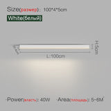 Long strip surface mounted ceiling lights nordic modern aisle balcony bedroom dining room living room ceiling lamp LED indoor